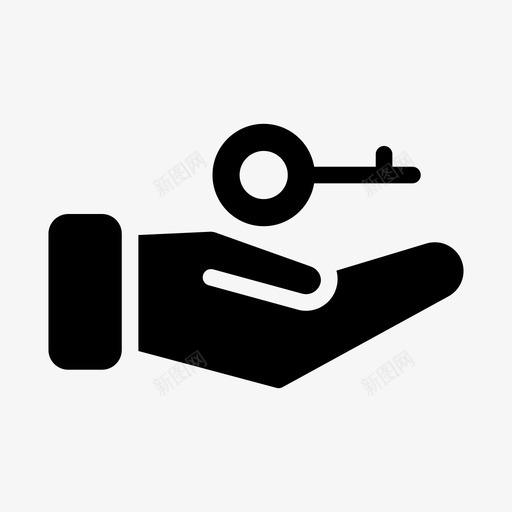 锁手钥匙svg_新图网 https://ixintu.com 锁手 钥匙 保护 安全 业务管理 字形