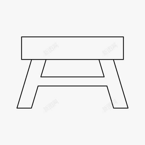 长凳椅子家具svg_新图网 https://ixintu.com 长凳 椅子 家具 座椅 坐姿 基本 图标 细线 线条