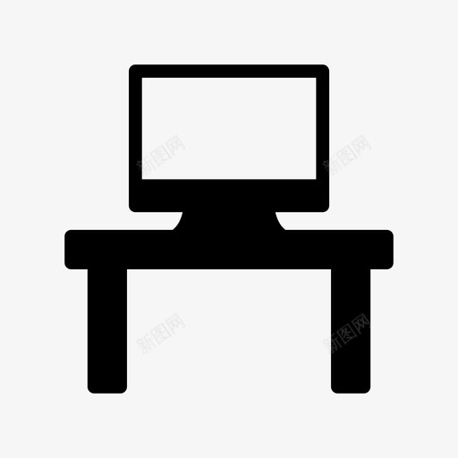 桌子显示器液晶显示器svg_新图网 https://ixintu.com 桌子 显示器 液晶 液晶显示 屏幕 商业 计划 划线 字形
