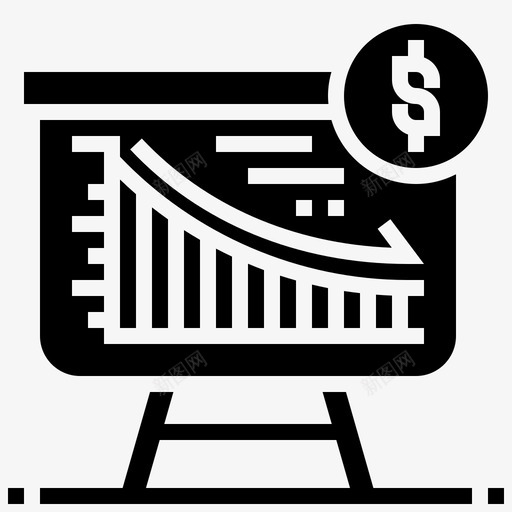 赤字衰退损失svg_新图网 https://ixintu.com 赤字 衰退 损失 货币 呈现 经济 雕文