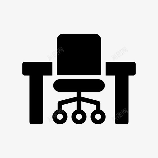 桌子椅子书桌svg_新图网 https://ixintu.com 桌子 椅子 书桌 室内 办公室 商业 规划 划线 字形