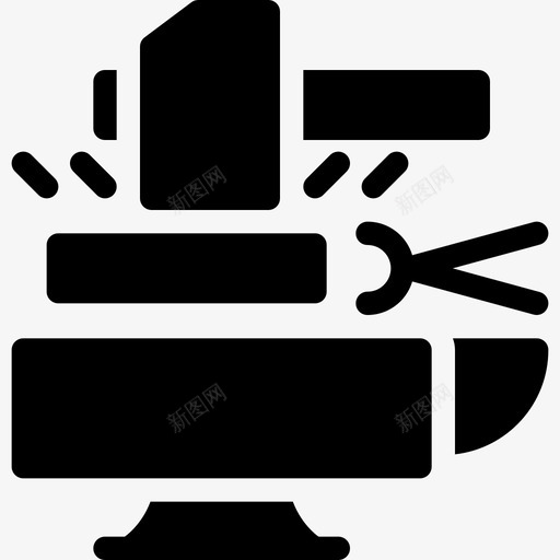 铁匠金属工匠锻造svg_新图网 https://ixintu.com 铁匠 金属 工匠 锻造 固体