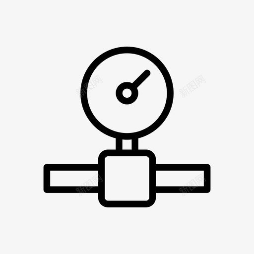 压力气体仪表svg_新图网 https://ixintu.com 仪表 压力 气体 管道 管道工 工业 管线 符号