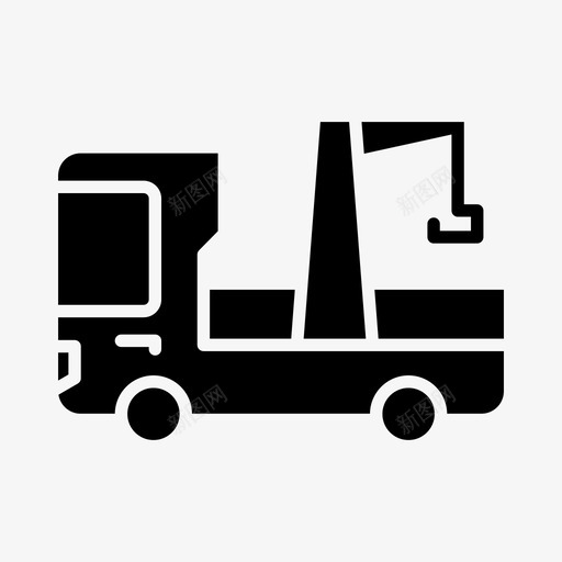 拖车汽车拖运svg_新图网 https://ixintu.com 汽车 拖车 拖运 实心