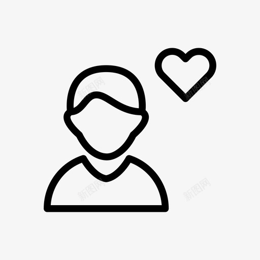 爱情阿凡达男孩svg_新图网 https://ixintu.com 情人节 爱情 阿凡 男孩 心情 婚礼 线条 符号