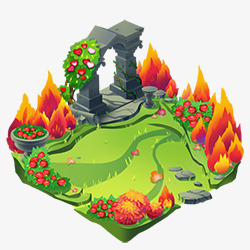 Palatial Garden场景png免抠素材_新图网 https://ixintu.com 场景