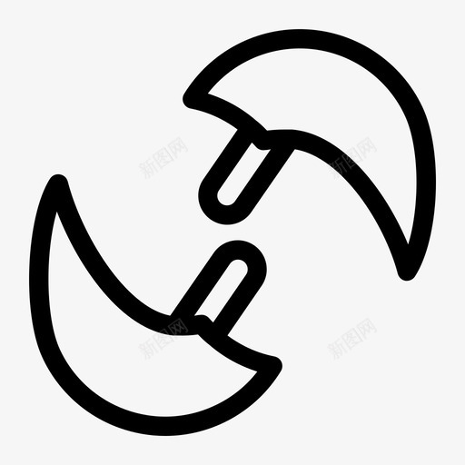 双刃剑刀军刀svg_新图网 https://ixintu.com 双刃剑 刀军 刀剑 武器