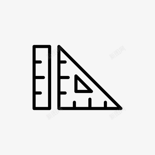测量几何直尺svg_新图网 https://ixintu.com 测量 几何 直尺 方格 商务办公