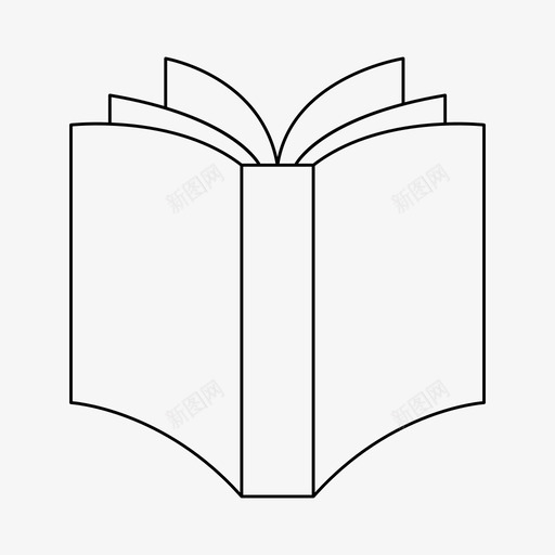 书文学小说svg_新图网 https://ixintu.com 文学小说 阅读 研究 书细 线条