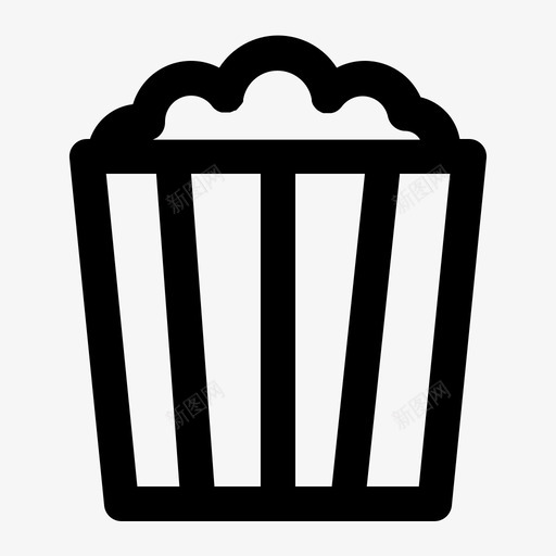 爆米花买食物svg_新图网 https://ixintu.com 爆米花 食物 电影 购物