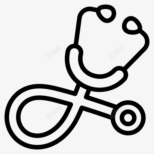 听诊器医疗保健医疗工具svg_新图网 https://ixintu.com 医疗保健 医疗 听诊器 工具 电话 内窥镜 线图 图标 集合