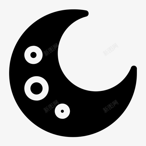 新月月蚀银河svg_新图网 https://ixintu.com 新月 月蚀 银河 月亮 行星 太空