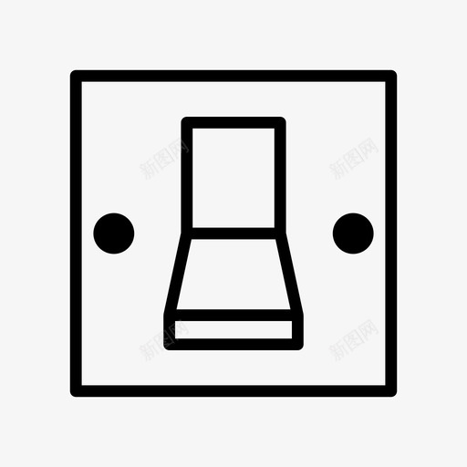 电气开关按钮拨动开关svg_新图网 https://ixintu.com 开关 电气 按钮 拨动 合闸 外形 图示