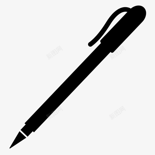 钢笔圆珠笔商务svg_新图网 https://ixintu.com 钢笔 圆珠笔 商务 画画 铅笔 笔画