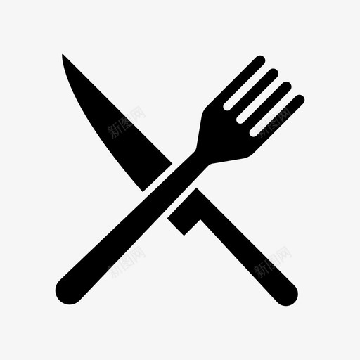 刀叉餐具厨房svg_新图网 https://ixintu.com 刀叉 餐具 厨房 餐厅 轮廓 雕文