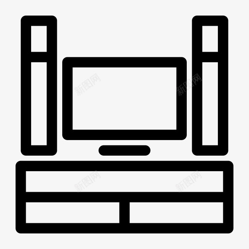 娱乐系统家具桌子svg_新图网 https://ixintu.com 娱乐 系统 家具 桌子 茶具 电视