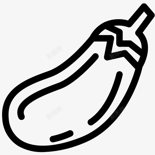 茄子食品新鲜svg_新图网 https://ixintu.com 食品 茄子 新鲜 有机 蔬菜 设计