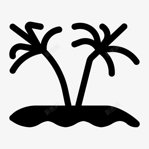 海岛度假海洋svg_新图网 https://ixintu.com 海岛 度假 海洋 夏天 旅游 沙滩