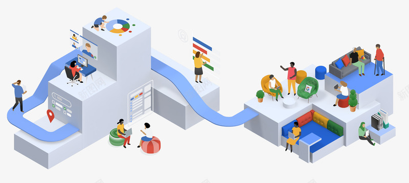 How we hire at Google How we hire at Google插画 扁平 2020png免抠素材_新图网 https://ixintu.com 插画 扁平