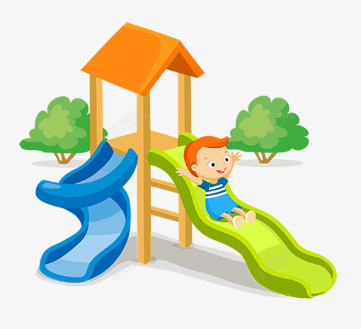 公园快乐游玩png免抠素材_新图网 https://ixintu.com 公园 幼儿园 幼稚园 快乐 早教 游玩 滑滑梯 玩滑滑梯 玩耍 益智