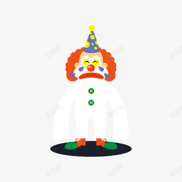愚人节搞怪小丑ai免抠素材_新图网 https://ixintu.com 愚人节 搞怪 小丑 插画