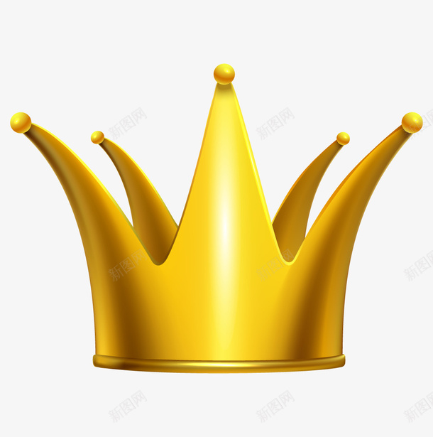 金色矢量高清皇冠png_新图网 https://ixintu.com 皇冠 金色 素材 生日皇冠