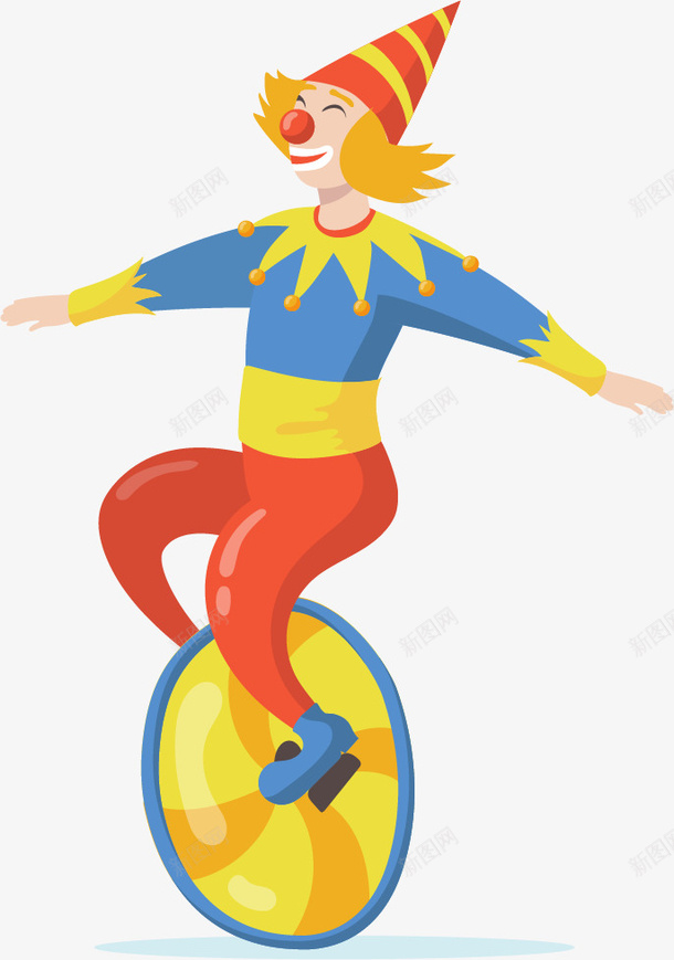 愚人节小丑插画png免抠素材_新图网 https://ixintu.com 愚人节 小丑 插画 卡通