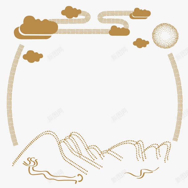 边框素材png免抠素材_新图网 https://ixintu.com 边框 花纹 矢量素材 PNG 免费下载 底纹边框 中国古典风 边框素材 白色 中国风文字框