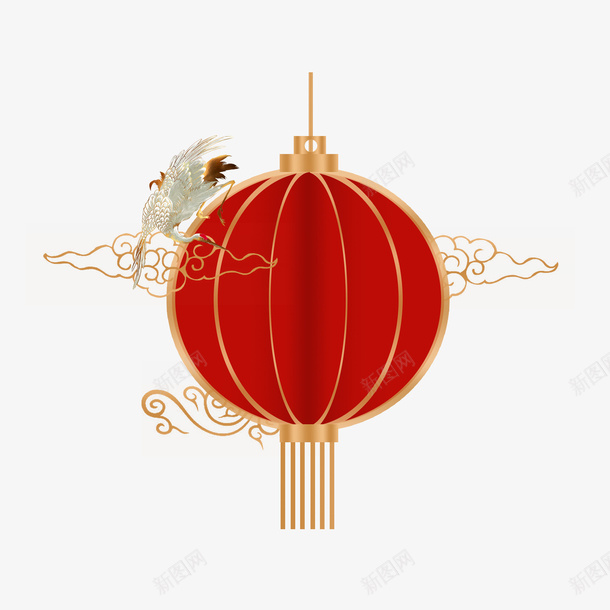 节新年国潮元素灯笼装饰背景金色祥png免抠素材_新图网 https://ixintu.com 节新年国潮元 素灯笼装 饰背景 金色祥云金色鹤