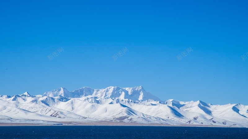 静湖雪山背景图jpg设计背景_新图网 https://ixintu.com 静湖 雪山 科技 宁静