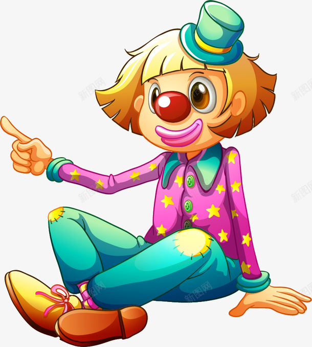 愚人节小丑插画png免抠素材_新图网 https://ixintu.com 愚人节 小丑 插画 卡通