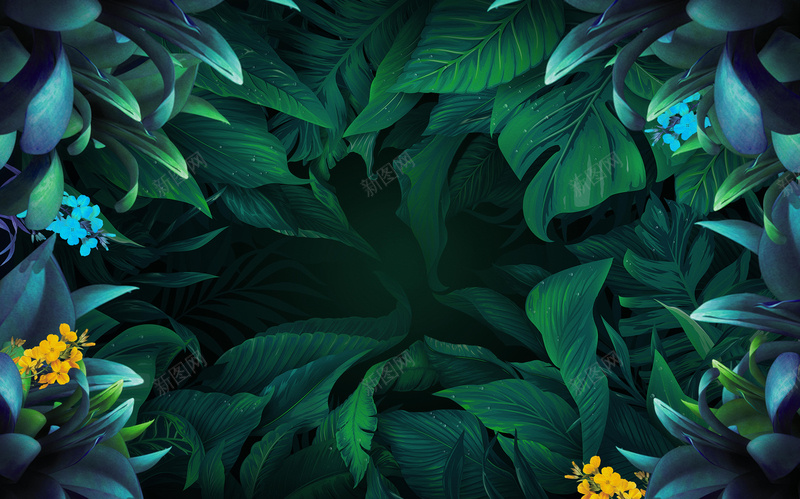 花背景绿植背景jpg设计背景_新图网 https://ixintu.com 花 背景 花花 绿植