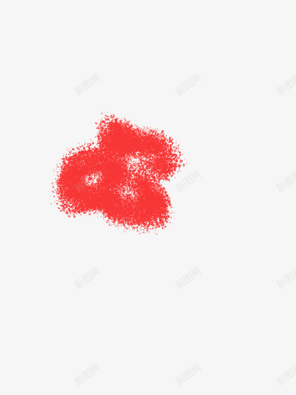 红色的涂鸦花花png免抠素材_新图网 https://ixintu.com 花 红色 涂鸦 元素
