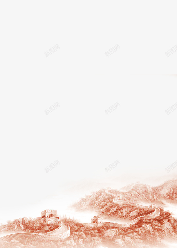 万里长城山水画png免抠素材_新图网 https://ixintu.com 万里长城 中国建筑 传统 传统素材 元素 卡通长城 山水画壁纸 广告设计 矢量长城 素材 设计 长城 长城素材