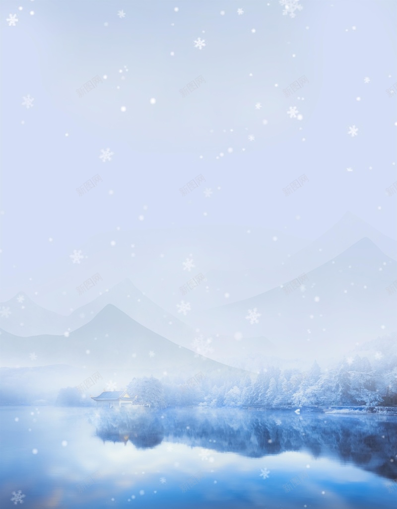 冬季插画背景图片jpg设计背景_新图网 https://ixintu.com 冬季插画背景图片 冬季插画 插画背景图片 冬季 插画 雪花