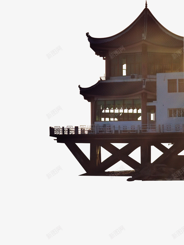 海边的小竹楼png_新图网 https://ixintu.com 海边 主楼 建筑 房子