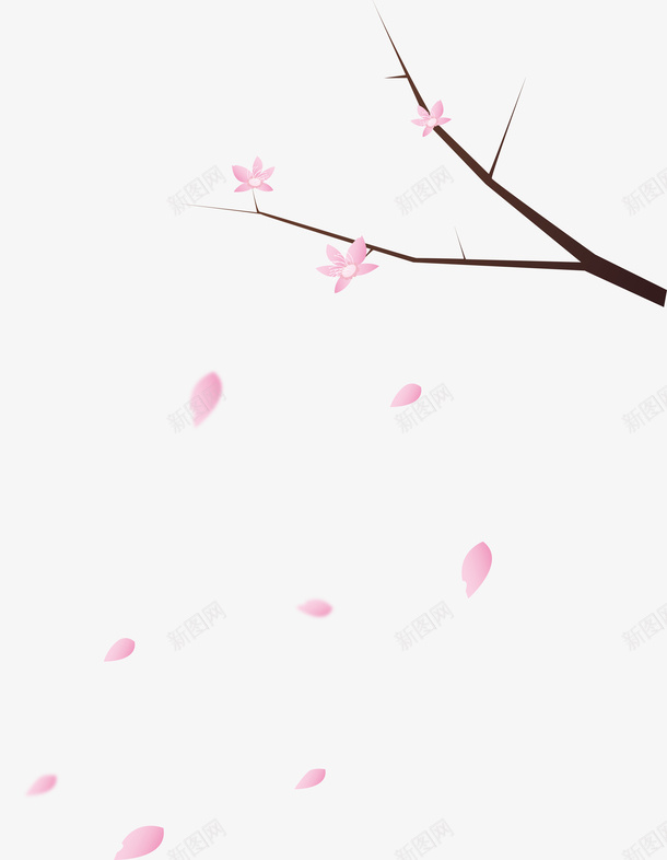 桃花花瓣效果png免抠素材_新图网 https://ixintu.com 春天 花瓣 花 png