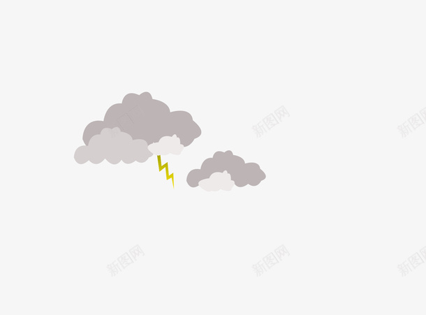 乌云闪电春雷png免抠素材_新图网 https://ixintu.com 乌云 闪电 春雷 快下雨