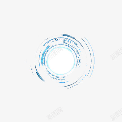 圆形科技感元素图案png_新图网 https://ixintu.com 圆形元素 科技感 元素 图案