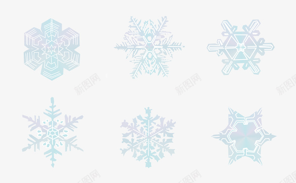 冬天雪花元素套图png免抠素材_新图网 https://ixintu.com 下雪 冬 冬天 冬季 室外 寒冷 雪花
