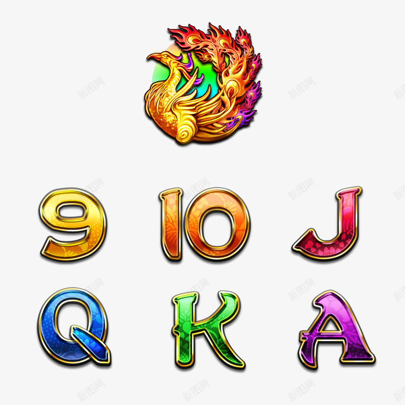 Slot Game Design棋牌UIpng免抠素材_新图网 https://ixintu.com 棋牌