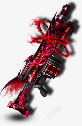 暗影火焰炮 红色恶魔射击类UIpng免抠素材_新图网 https://ixintu.com 暗影 火焰 红色 恶魔 射击类