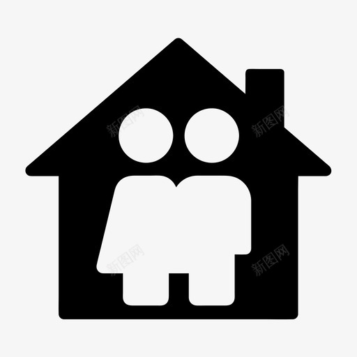 家庭房子财产svg_新图网 https://ixintu.com 家庭 房子 财产 不动产 租金