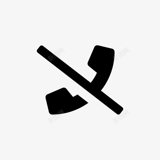 不打电话挂电话电话svg_新图网 https://ixintu.com 不打 打电话 电话 平面 平面图 图标