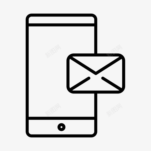 电子邮件信息智能手机svg_新图网 https://ixintu.com 电子邮件 信息 智能 手机 基本 瘦版