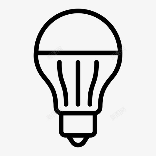 led灯泡能源灯svg_新图网 https://ixintu.com 灯泡 能源 灯灯 类型