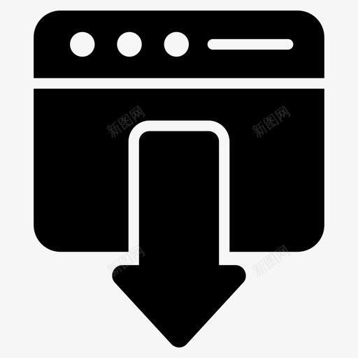 网页下载数据下载在线下载svg_新图网 https://ixintu.com 下载 网页 下载网 数据 在线 下载网站 搜索引擎 优化 营销 字形 图标
