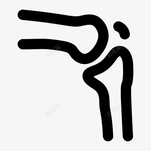 膝关节骨医学svg_新图网 https://ixintu.com 膝关节 医学专家