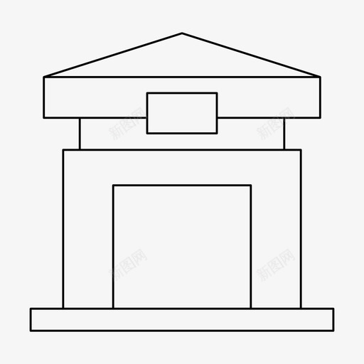 家住楼svg_新图网 https://ixintu.com 住楼 屋居楼 细线