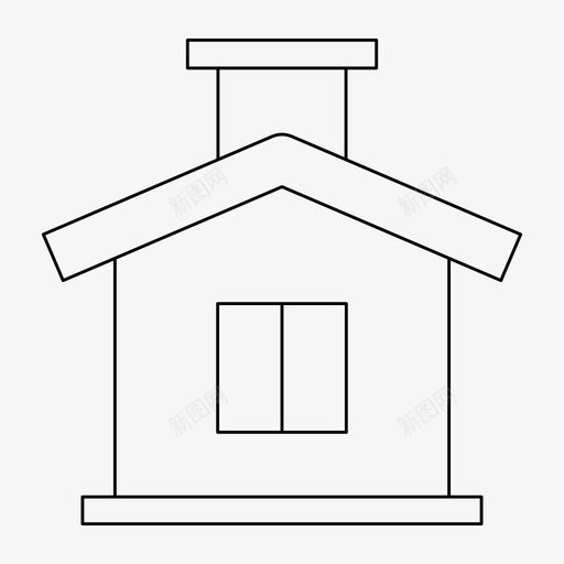 家住楼svg_新图网 https://ixintu.com 住楼 住窗楼 细线